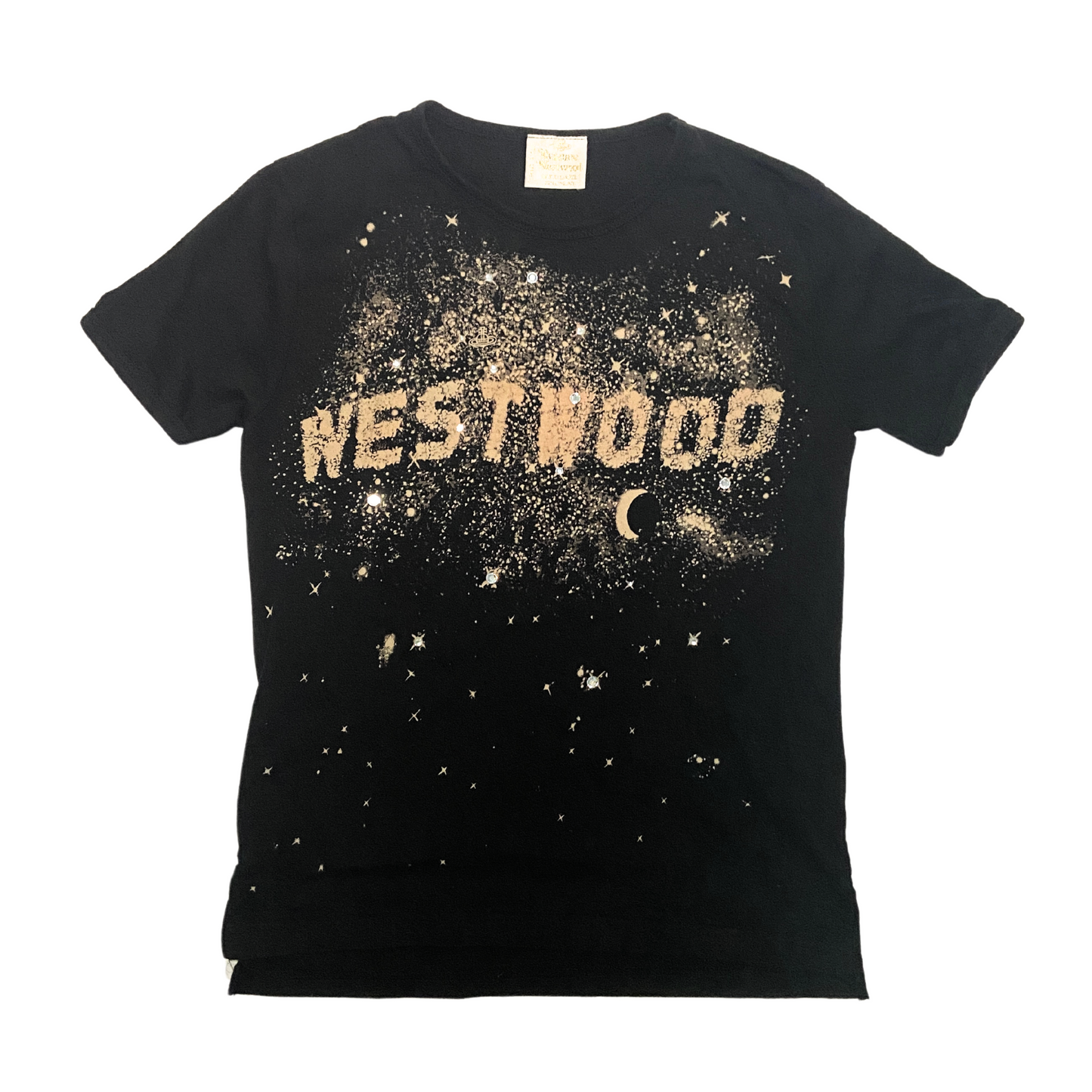 Vivienne Westwood Gold Label Milky Way T-shirt w/ Swarovski Crystals