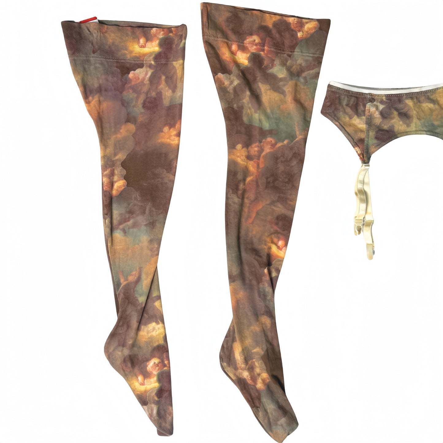 Vivienne Westwood Putti Bodysuit/Leotard Stocking & Garter Set