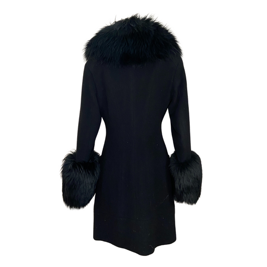 Vivienne Westwood 90's Black Faux Fur Poodle Coat