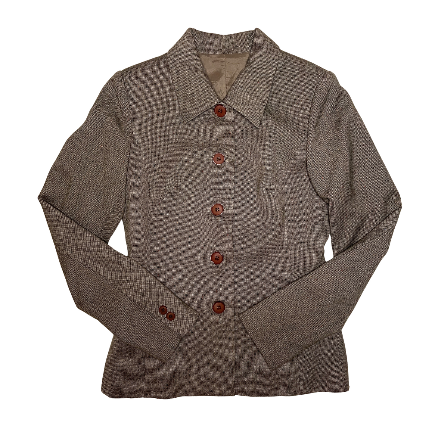 Brown Button-Up Jacket