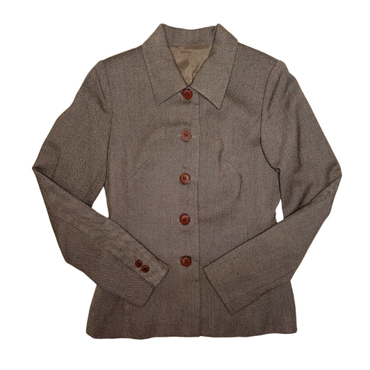 Brown Button-Up Jacket