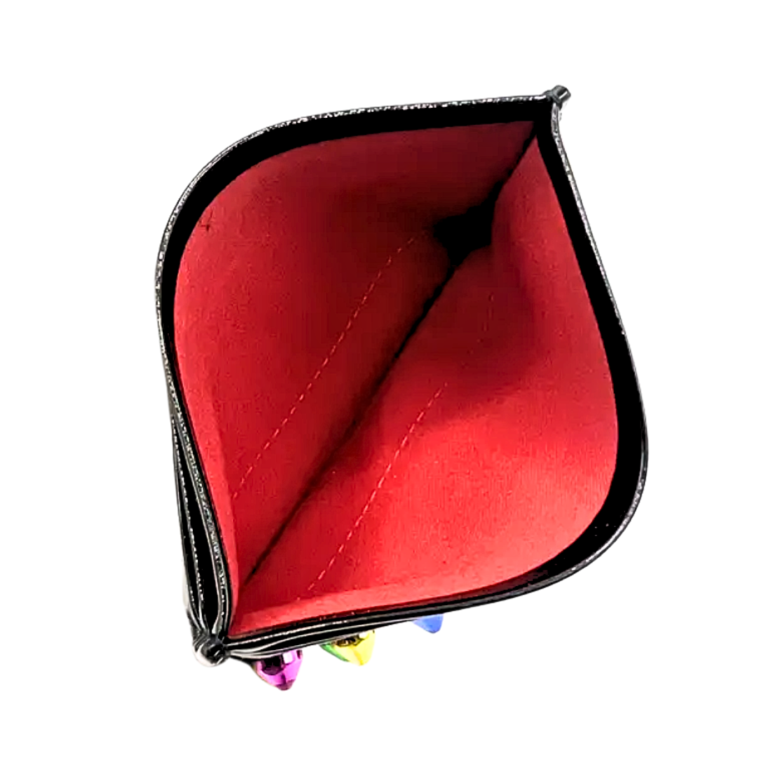 Christian Louboutin Patent Wallet Studded Card Holder