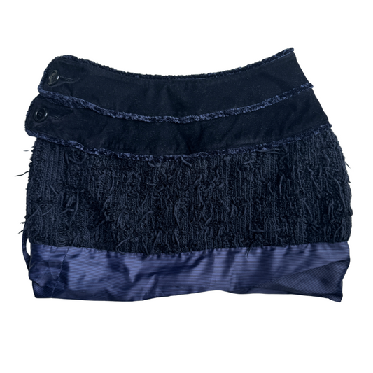 Alice Auaa Textured Blue Mini Skirt