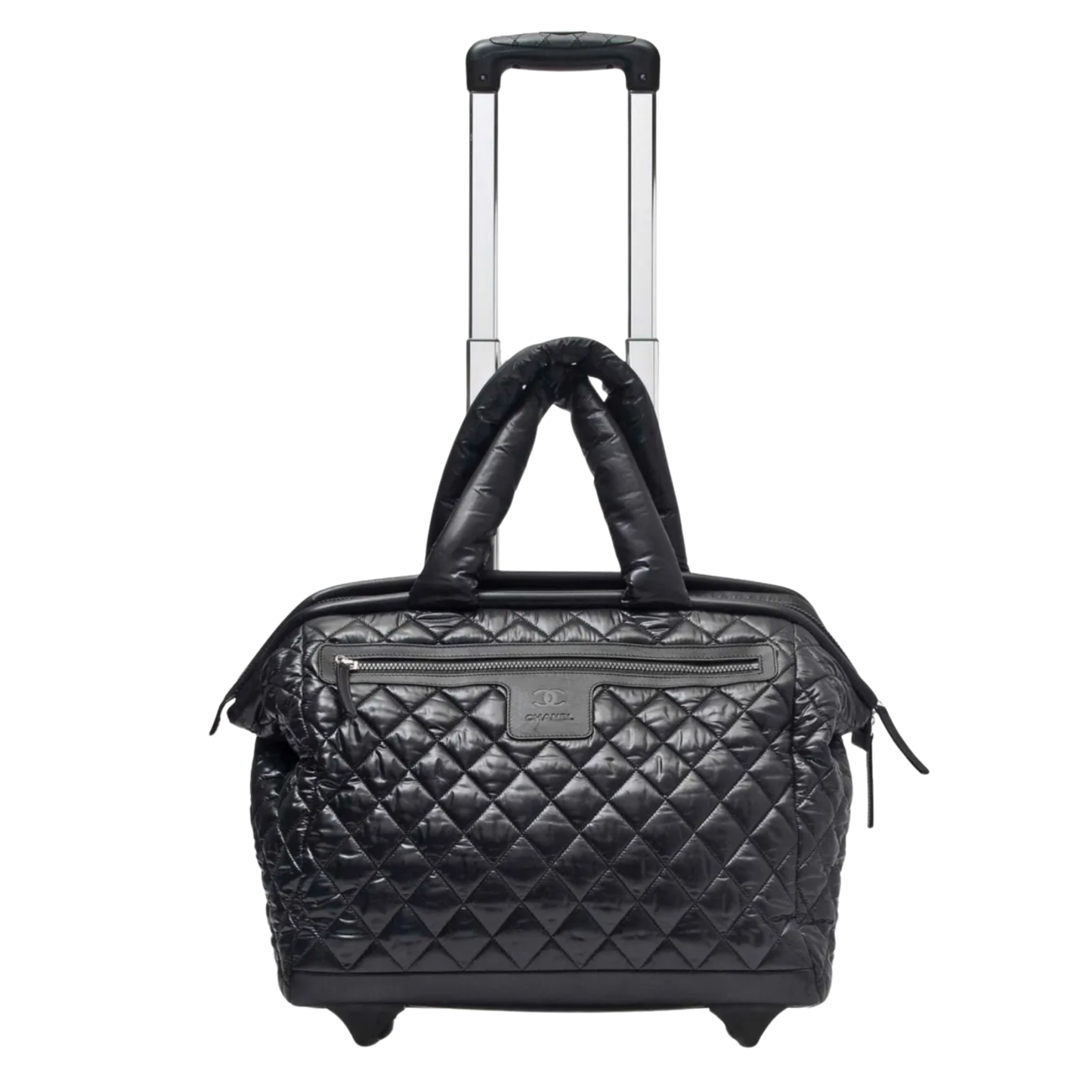 Chanel 2012 Coco Cocoon Quilted Case Trolley Black Luggage