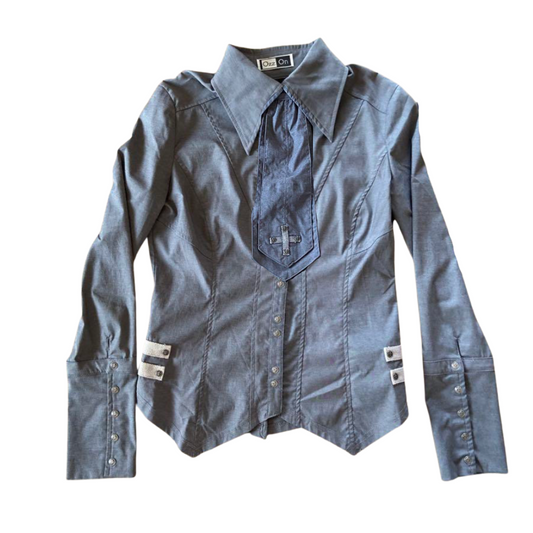 Ozz On Shirt & Tie Top