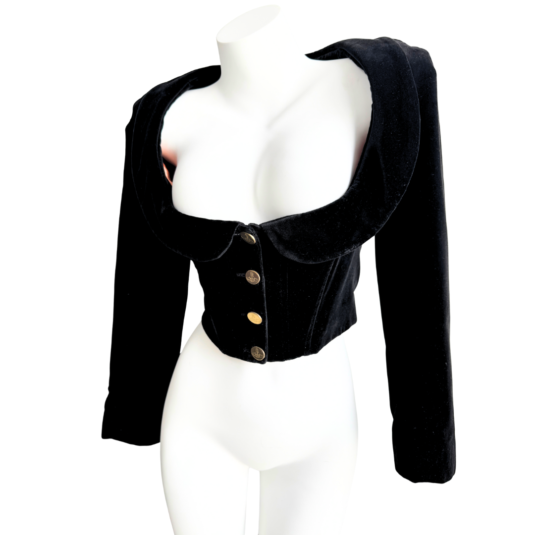 Vivienne Westwood Made in England Velvet Blazer Jacket