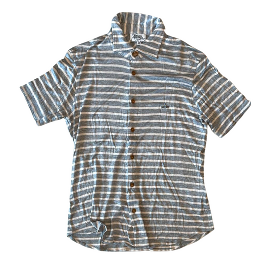 Vivienne Westwood MAN Grey Striped Cardigan
