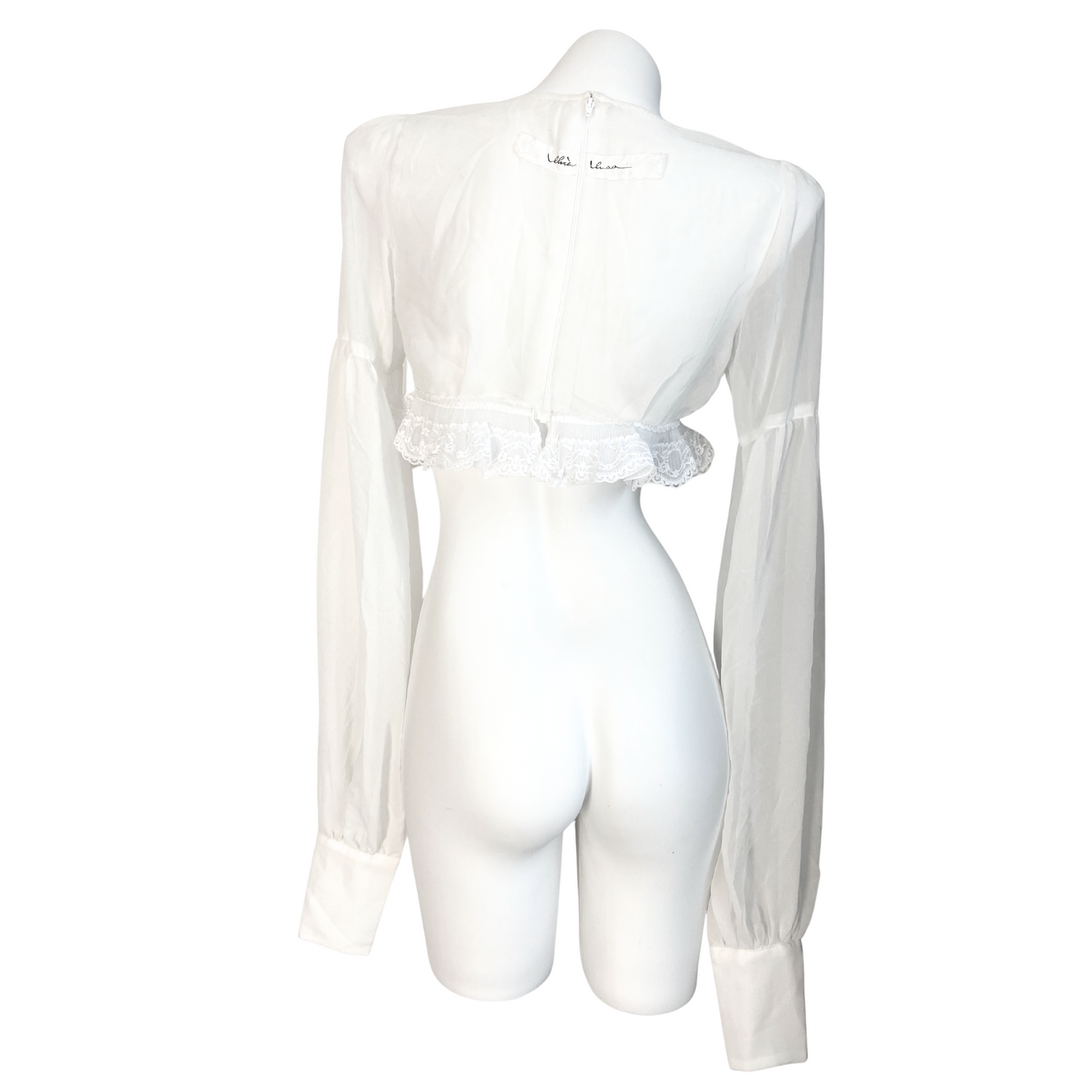 Alice Auaa Cropped Sheer Top