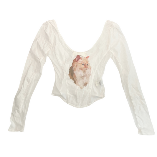 Vivienne Westwood Inspired Cat Print Top