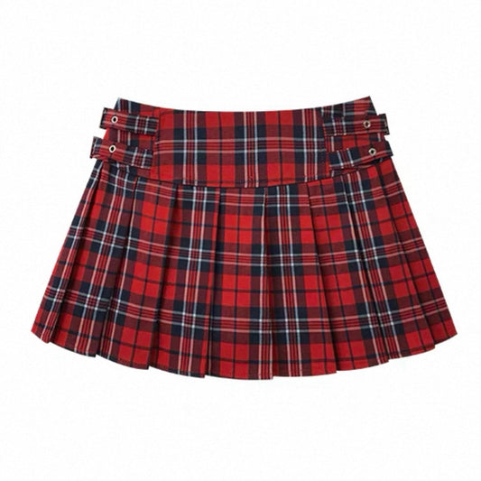 Red Plaid Skirt