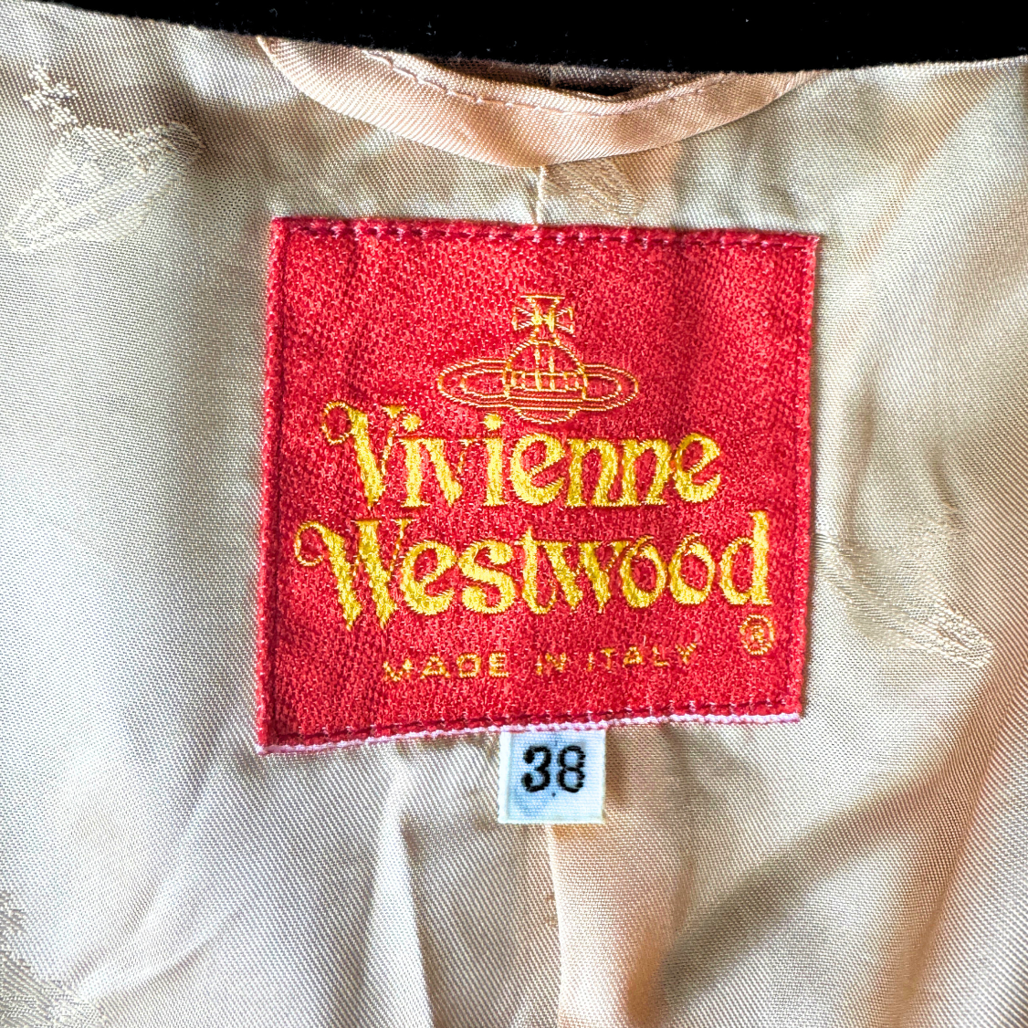 Vivienne Westwood Vintage Gold Buckle Velvet Wrap Outerwear
