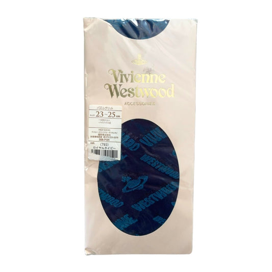 Vivienne Westwood Black Tights w/ Blue Print